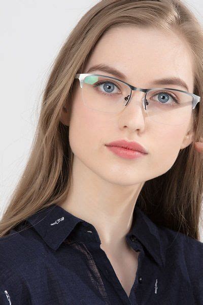 browline glasses on round face.